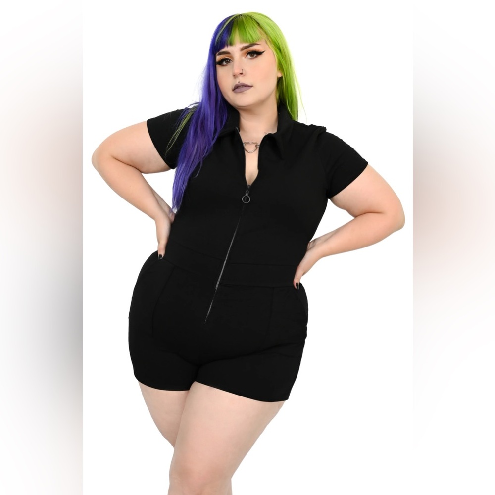 FOXBLOOD || Jamie Lee Zip Up Romper
